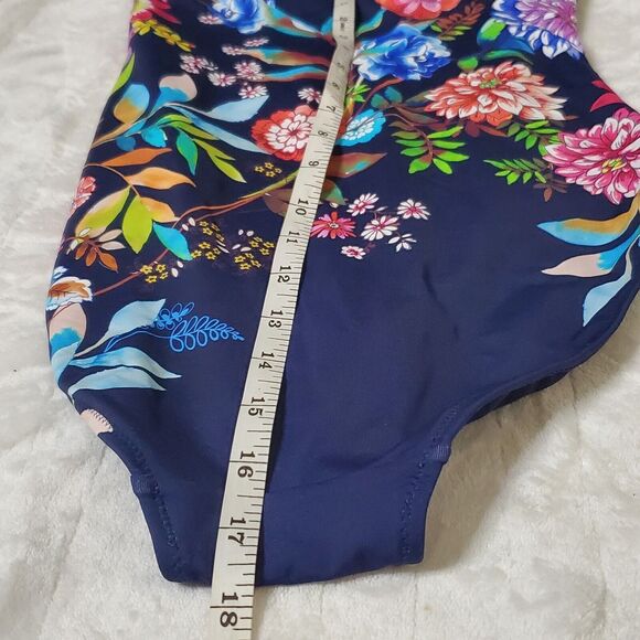 NWOT Johnny Was Womens One Piece Swimsuit Ocean Dreamer Floral Colorful Size XS - Picture 9 of 10